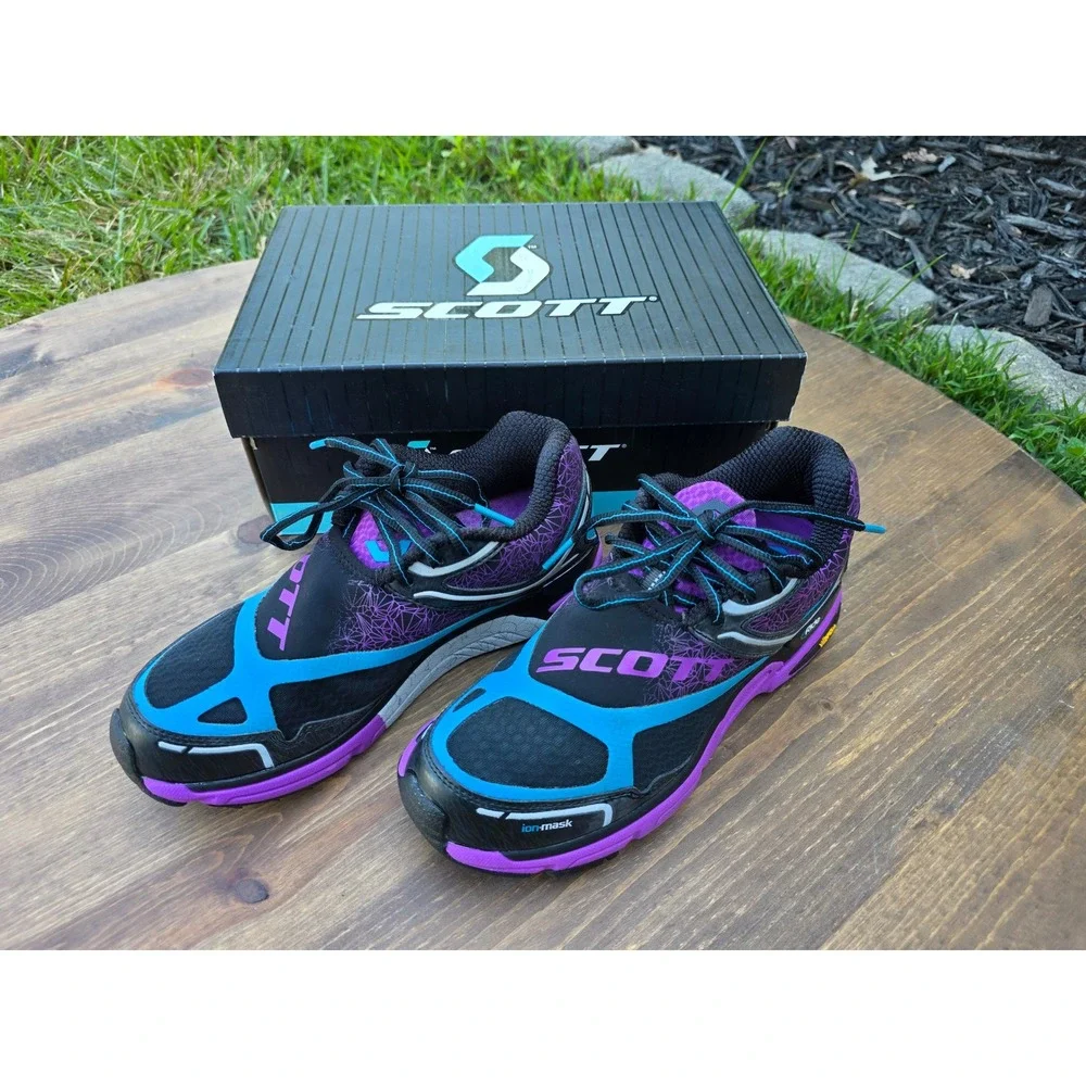 Scott eRide IceRunner IM Womens Running Shoes Blue Violet Vibram Trail Sneakers7
